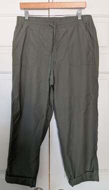 Talbots Pull On Drawstring Cuffed Pants New!